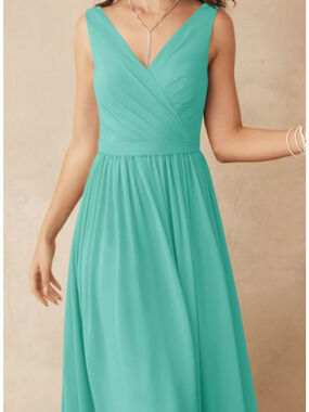 AW BRIDAL 6 S Tiffany Green Gwyneth Formal Wedding Guest maxi Dress NEW 0b9